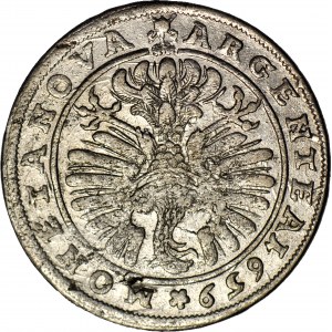 RRR-, Sliezsko, Ludwik Walowski, 15 krajcars 1659, BRZEG, NEZARADENÉ! REFUND!