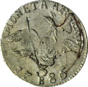 R-, Silesia, Frederick II the Great, Krajcar 1786 B, Wroclaw, last rarer vintage, minted