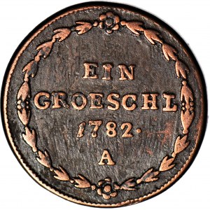 RR-, Silesia - Austrian Partition, Joseph II, Greszel 1782, Vienna, R7