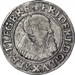 R_, Silesia, Frederick II, 1542 GROSZ, BRZEG, early eagle
