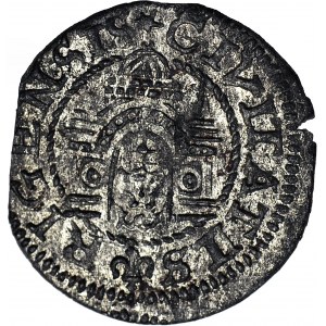 R-, Free City of Riga, Riga Shelly 1575, circle instead of dot, mint