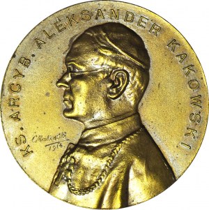 R-, Medal, Rev. Archbishop Aleksander Kakowski 1913, MENNY