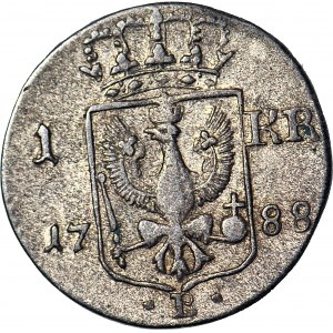 R-, Silesia, Frederick William II, 1 krajcar 1788 B, Wroclaw, rare