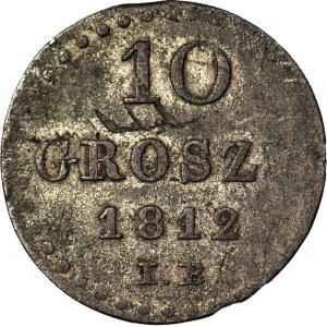 Varšavské kniežatstvo, 10 groszy 1812, bez Y v GROSZ(Y)