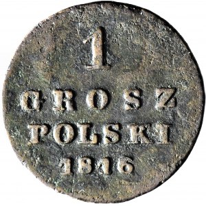 Kingdom of Poland, 1 penny 1816, nice details