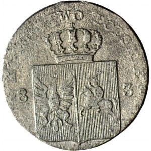 R-, Powstanie Listopadowe, 10 groszy 1831, łapy orła zgięte, rzadsza odmiana