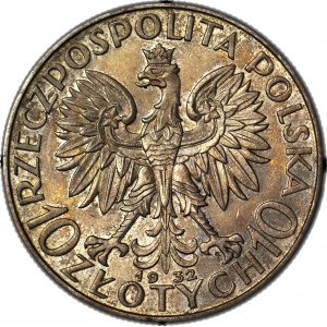 10 złotych 1932, Głowa, Warszawa, piękne