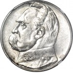 10 złotych 1934, Piłsudski, orzeł STRZELECKI, ok. menniczy