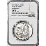 10 złotych 1934, Piłsudski, orzeł STRZELECKI, ok. menniczy