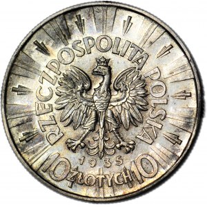 10 gold 1935, Pilsudski, minted