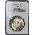 10 gold 1939, Pilsudski, magnificent