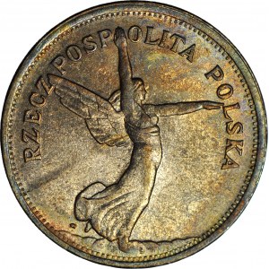 5 zlotých 1928 Niké, so znakom, Varšava, mincovňa