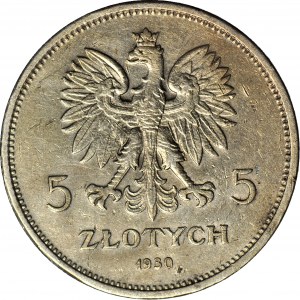 5 Gold 1930, Banner, Münze