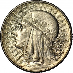 5 gold 1934, Head, minted