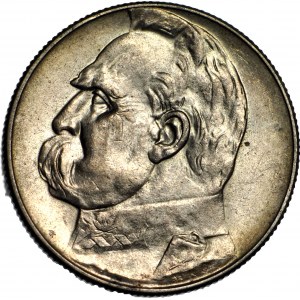 5 gold 1935, Pilsudski, minted