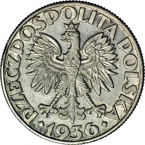 5 złotych 1936 Żaglowiec, piękny