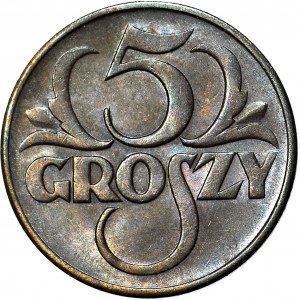 5 groszy 1928, menthe