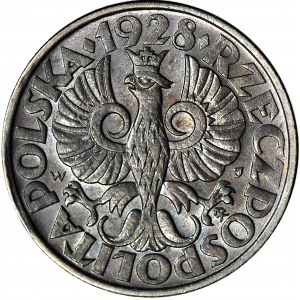 5 groszy 1928, menthe