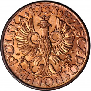 5 groszy 1938, mennicze