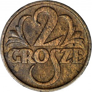 2 pennies 1935, minted