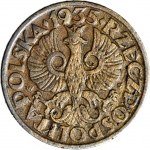 2 pennies 1935, minted