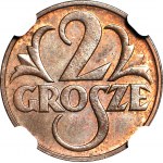 2 pennies 1939, mint, RB color