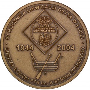 20 marks, medal PIENIĄDZ GETTA ŁÓDZKIE 1940-1944, bronze