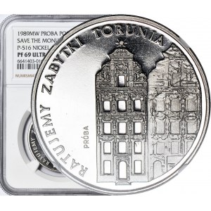 5000 Gold 1989, Monuments of Toruń, NIKIEL SAMPLE