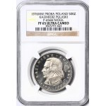 500 gold 1976, nickel, Casimir Pulaski - profile, SAMPLE NIKIEL