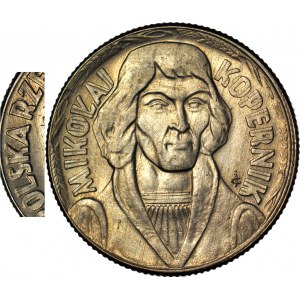 RR-, 10 gold 1965, Copernicus, DESTRUCT - DOUBLE DIE, first time on onebid