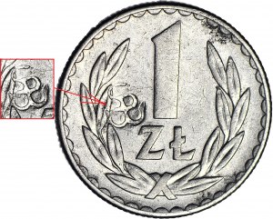 RR-, Solidarity Poland, 1 zloty 1975, Fighting Poland
