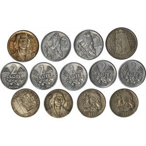 Set of 13 pieces - berries, fisherman, Copernicus, Kosciuszko, Casimir the Great, Gdynia