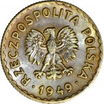 1 gold 1949, copper-nickel, mint