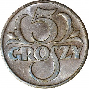 5 pennies 1938, minted