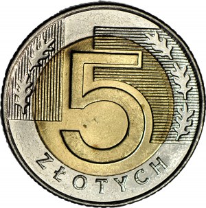5 gold 1996, MW, Warsaw, mint.