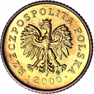 R-, 1 Penny 2000, mint destructor, REVERSE 180 degrees