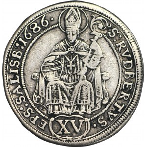 Austria, Maximilian Gandolf von Küenburg, 15 Krajcars 1686, Salzburg