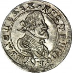 Austria, Ferdinando II, 3 krajcars 1627, denominazione sotto lo stemma, Vienna, bella