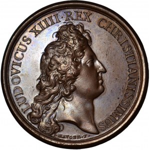 Francja, Ludwik XIV, Medal suita J. Maugera, drugie zdobycie Dole w 1668