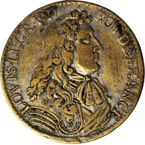 Francja, Ludwik XIV, Jeton Le repos svit la Victoire, około 1680