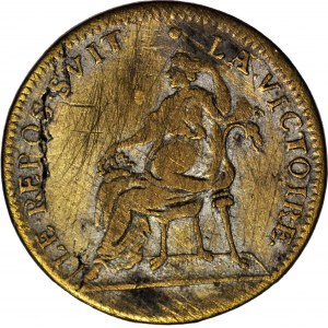 Francja, Ludwik XIV, Jeton Le repos svit la Victoire, około 1680