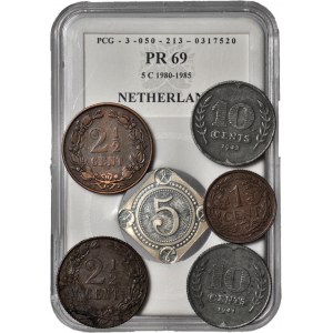 Niderlandy - Holandia, zestaw 6 szt.