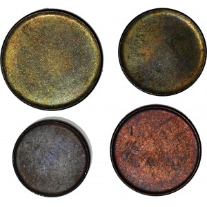 RR-, Niemcy, 1,2, 5 i 10 fenigów 1950-2001, blank typu 2-go