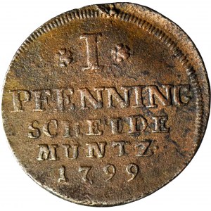 Germany, Stolberg-Rossla, 1 fenig, 1799