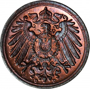 Germany, 1 fenig 1916 D, Munich, minted