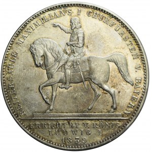 Germany, Bavaria, Ludwig I, 2 thalers 1839, Munich