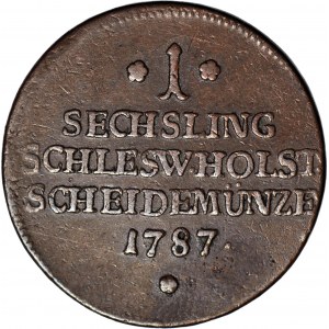 Niemcy, Schleswig-Holstein 1 Sechsling 1787