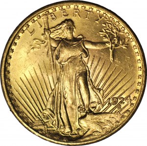 Stany Zjednoczone Ameryki (USA), 20 dolarów 1924, Saint Gaudens, mennicze