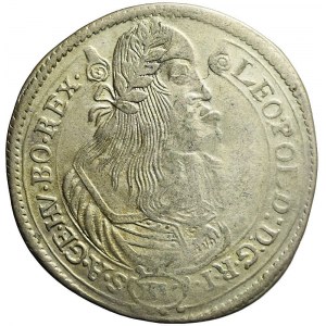 Węgry, Leopold I, 15 krajcarów 1662 KB, Kremnica