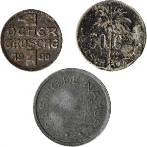 Germany Aachen, Belgium + Casino de Namur, set of 3.